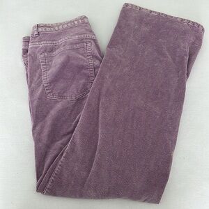 H&M Divided Light Purple Corduroy Boot Leg Pants